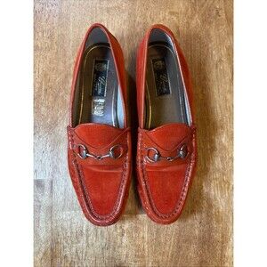 Vintage Gucci Loafer, Red, Velvet/Patent, Women’s Size 38 US 7